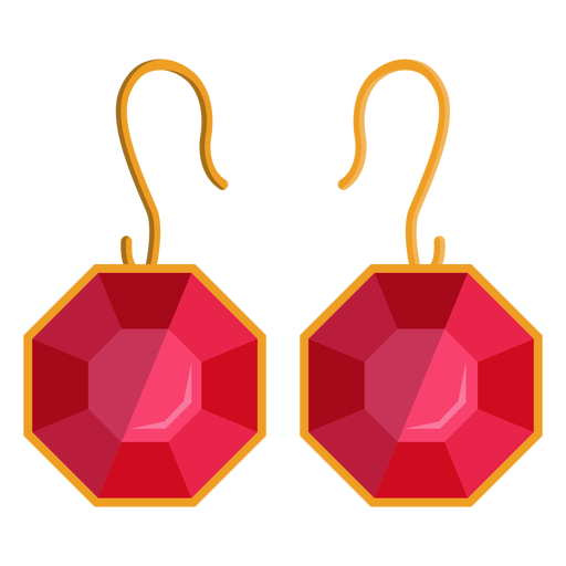 512x512 Octangon Dangle Earrings Vector