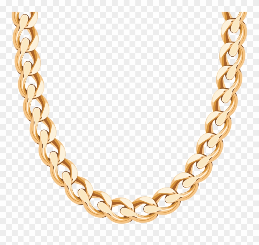 880x831 Chain Gold Earring Vector Necklace Chains Clipart