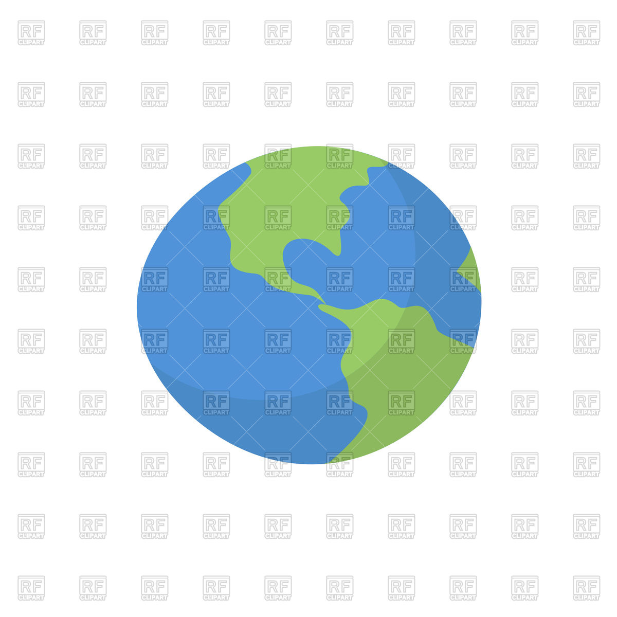 1200x1200 Earth Cartoon Style Vector Image Of Signs, Symbols, Maps