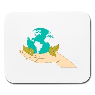 190x190 Funny Logo Earth Day Cartoon Picture Vector Image Mouse Pad