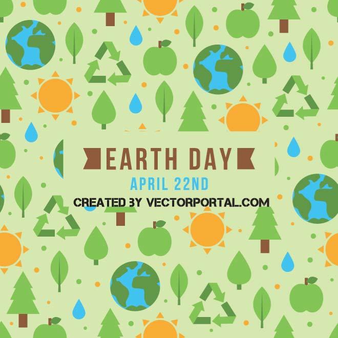 660x660 Earth Day Vector Pattern