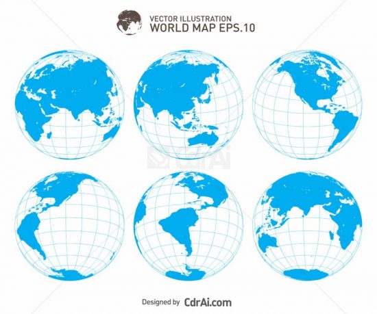 Earth Globe Vector Illustration Free Download Cdr 550x459 Earth Globe Vector Illustration Free Download Cdr