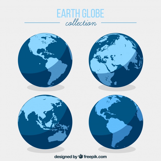 Flat Earth Globe Collection Vector Free Download 626x626 Flat Earth Globe Collection Vector Free Download