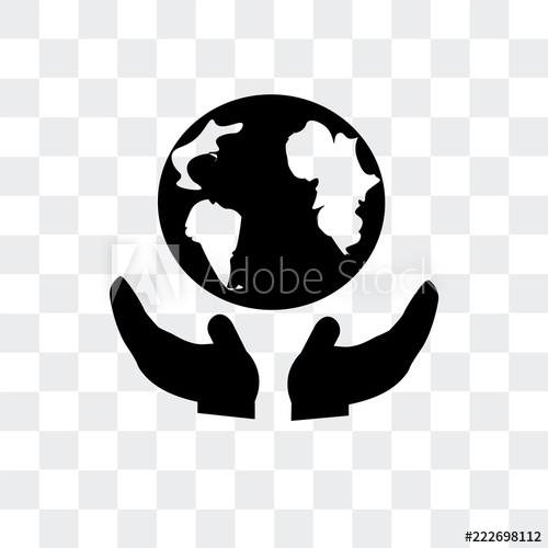 500x500 Save The Earth Icon Isolated On Transparent Background Modern