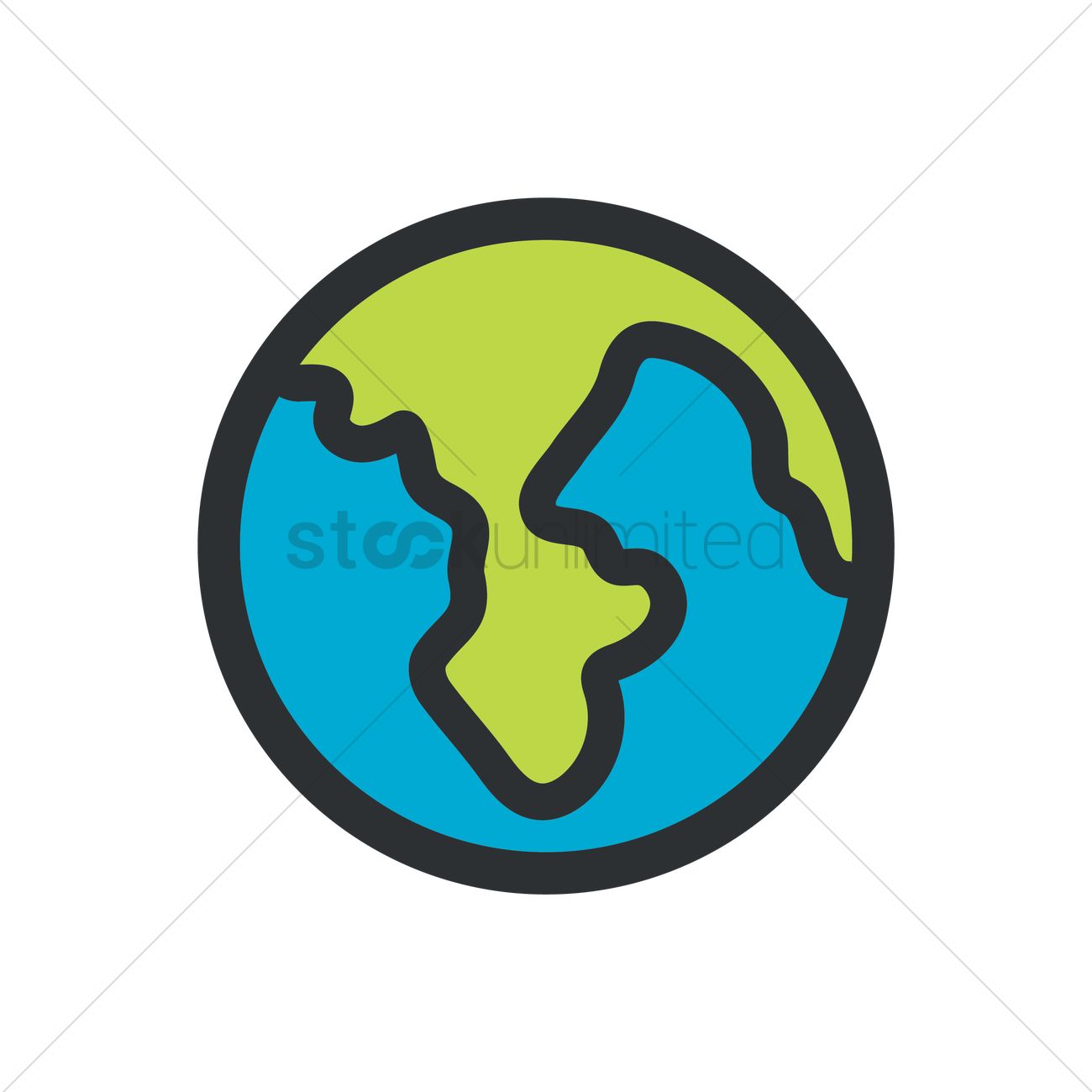 1300x1300 Earth Icon Vector Image