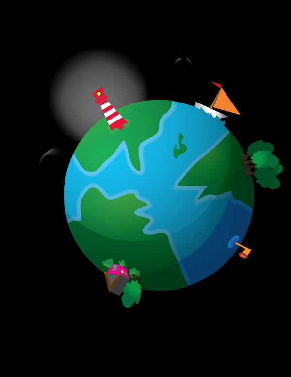 How To Create A Cute Earth Illustration In Vector 600x776 How To Create A Cute Earth Illustration In Vector