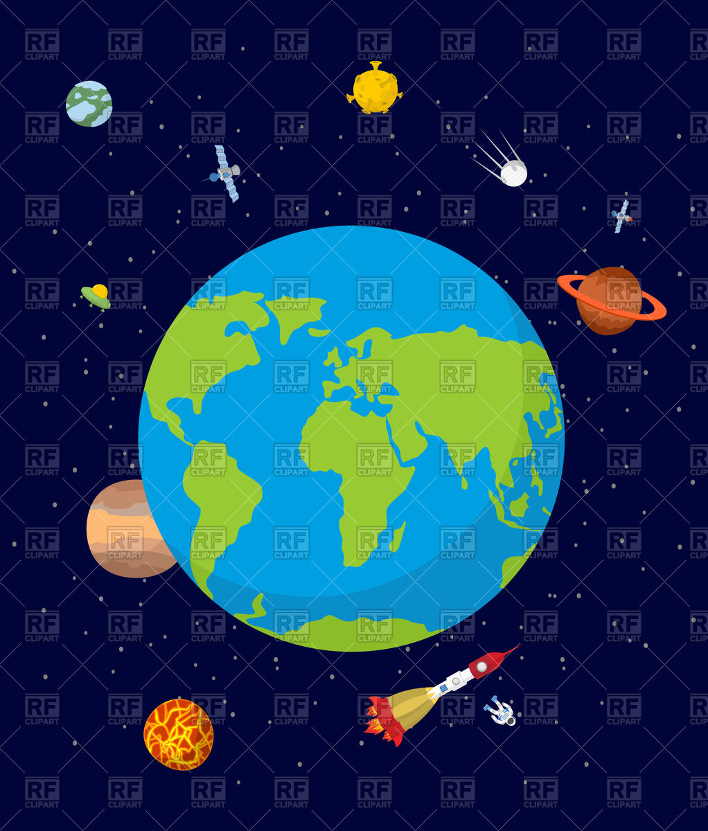 Planet Earth In Space Vector Image Of Icons And Emblems 1022x1200 Planet Earth In Space Vector Image Of Icons And Emblems