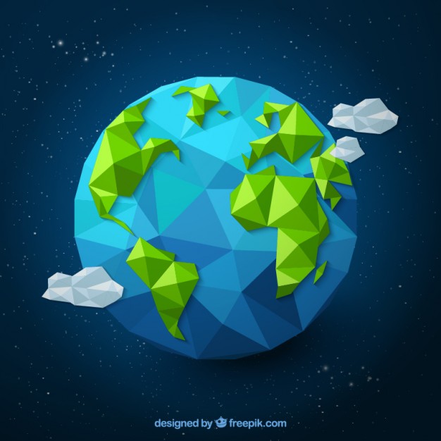 Polygonal Earth Vector Free Download 626x626 Polygonal Earth Vector Free Download