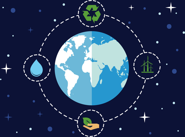 Save The Earth Free Vector In Adobe Illustrator 600x445 Save The Earth Free Vector In Adobe Illustrator