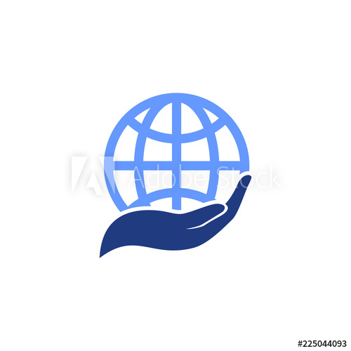 500x500 Save Earth Logo Design Template Save Globe Logo Vector Icon