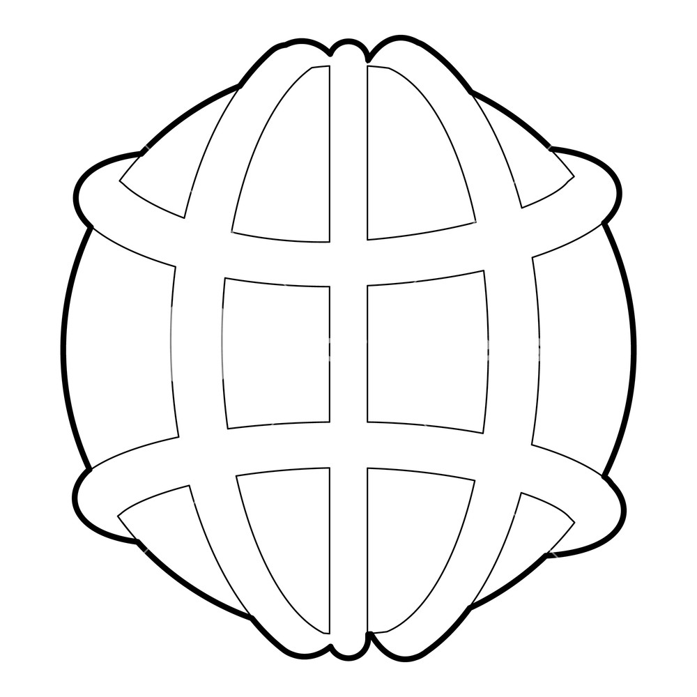 1000x1000 Earth Icon Outline Illustration Of Earth Vector Icon For Web