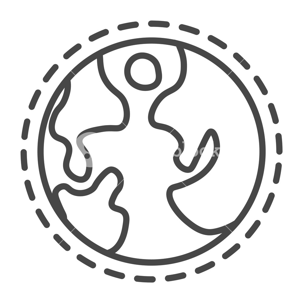1000x1000 Earth Planet Icon Outline Earth Planet Vector Icon For Web Design