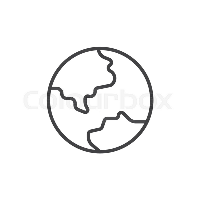 Earth Outline Vector at Vectorified.com | Collection of Earth Outline