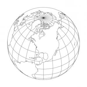 Earth Outline Vector at Vectorified.com | Collection of Earth Outline ...