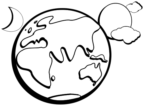 Earth Outline Vector at Vectorified.com | Collection of Earth Outline ...