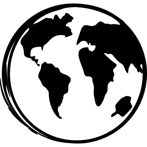 Earth Silhouette Vector 626x626 Earth Silhouette Vector