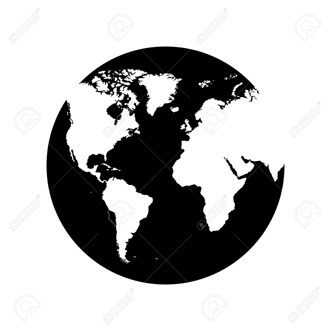 Planet Earth Silhouette 1300x1300 Planet Earth Silhouette