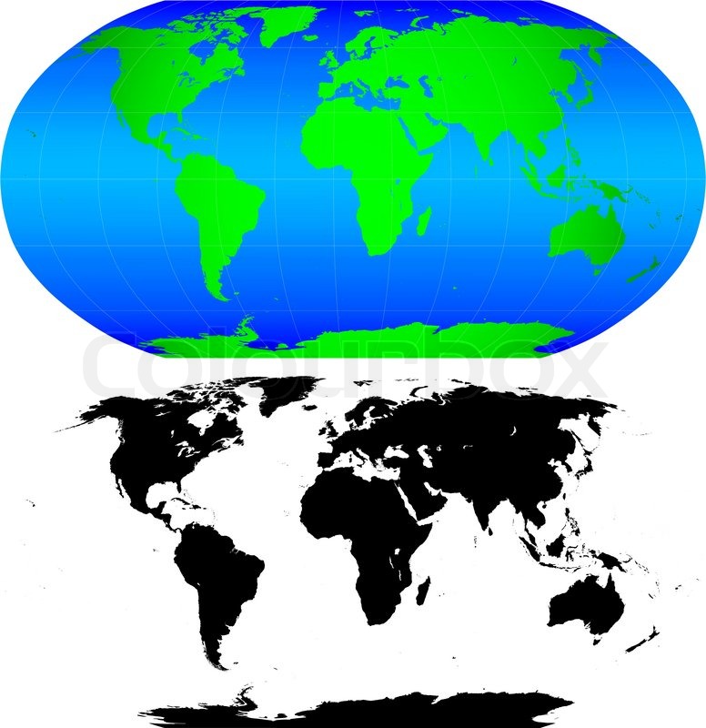 Shape Of The Earth Continents Stock Vector Colourbox 776x800 Shape Of The Earth Continents Stock Vector Colourbox