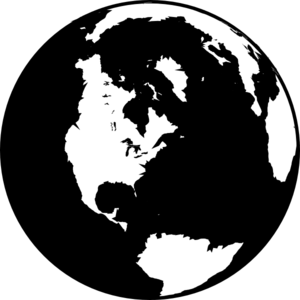Black And White Globe Clip Art 300x300 Black And White Globe Clip Art
