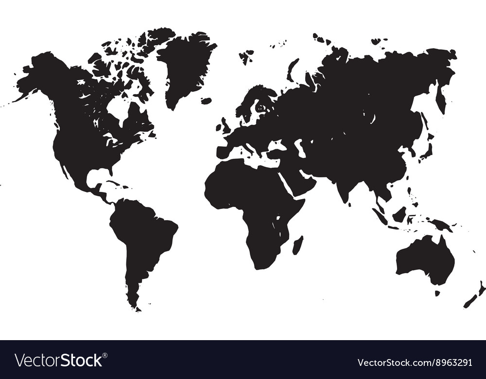 Earth Map Silhouette 1000x780 Earth Map Silhouette