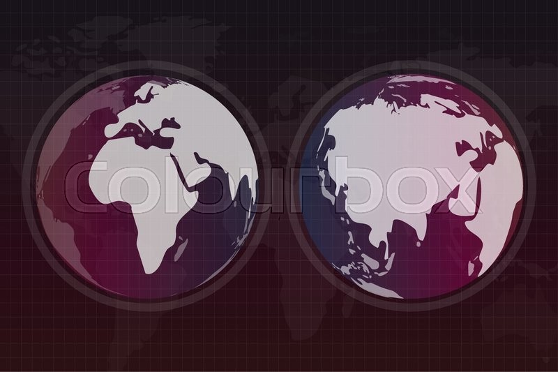 800x533 World Vector Map Globe Earth Texture Stock Vector Colourbox