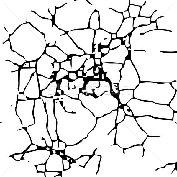 600x600 Vector Cracked Texture Of Wall Or Earth Vector Illustration