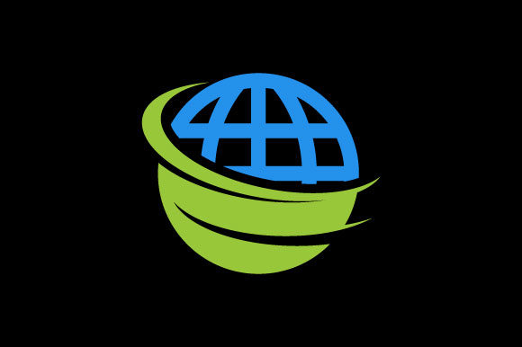 580x386 Modern Abstract Globe Earth Vector Icon Logo Graphic