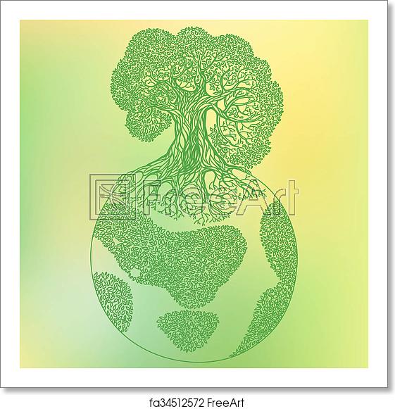 Free Art Print Of Earth Tree Ecology Concept Illustration Save 561x581 Free Art Print Of Earth Tree Ecology Concept Illustration Save