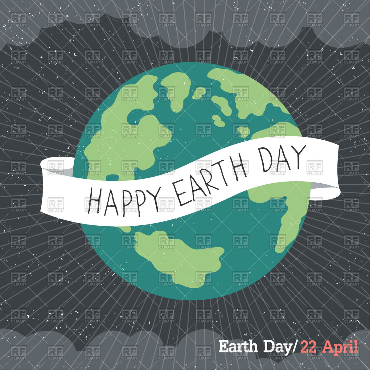 Vintage Earth Day Poster, Cartoon Earth Vector Image Of Holiday 1200x1200 Vintage Earth Day Poster, Cartoon Earth Vector Image Of Holiday