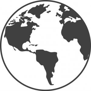 Earth Vector Black And White at Vectorified.com | Collection of Earth ...
