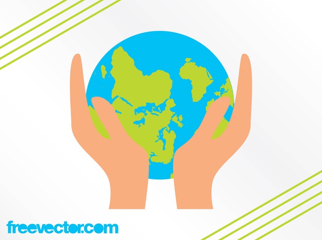 647x483 Hands Holding Earth Vector For Free Download Free Vector