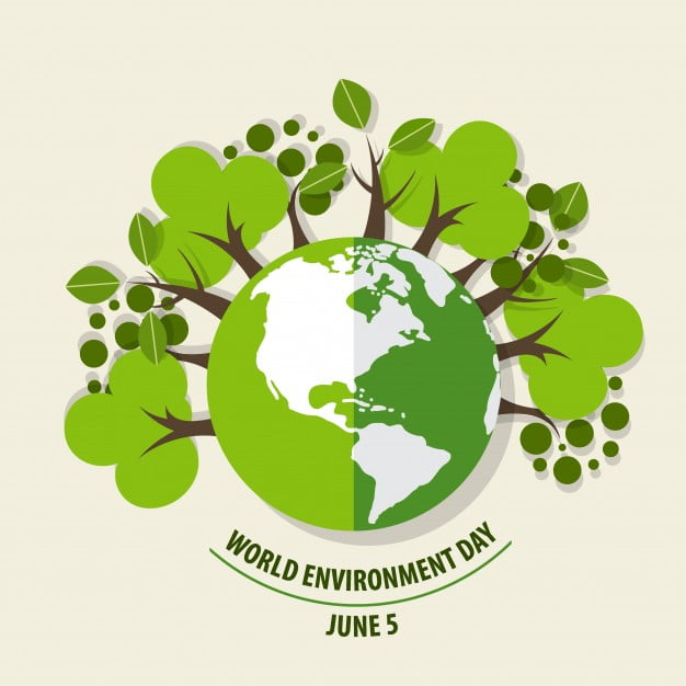 626x626 World Environment Day Concept Green Eco Earth Vector