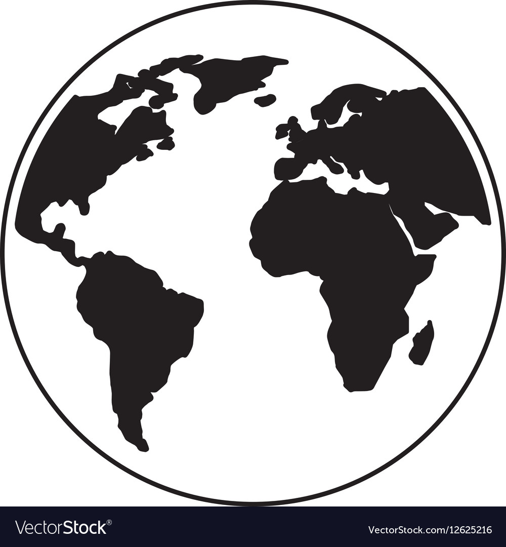 1000x1080 Earth Silhouette Vector