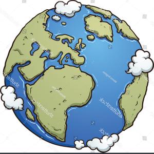 300x300 Cartoon Earth Vector Clip Art Illustration Soidergi