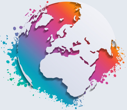 426x368 Earth Map Png Free Vector Download