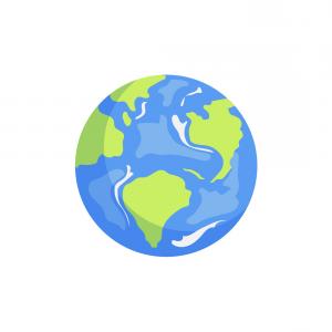 300x300 Png Earth Globe Flat Design Thepix Earth Vector Geekchicpro