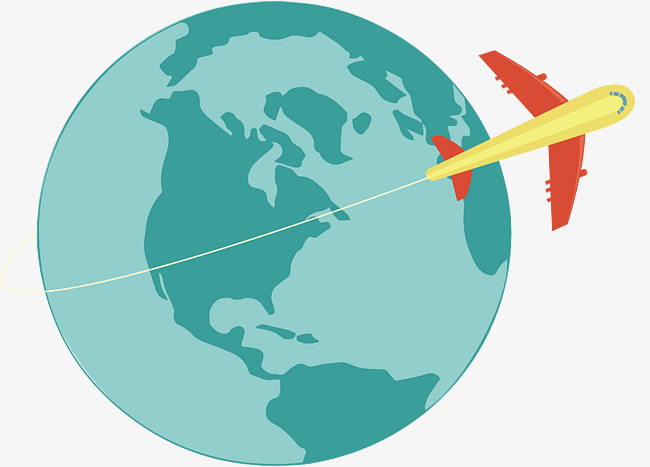650x467 Download Free Png A Plane That Flies Around The Earth, Vector Png