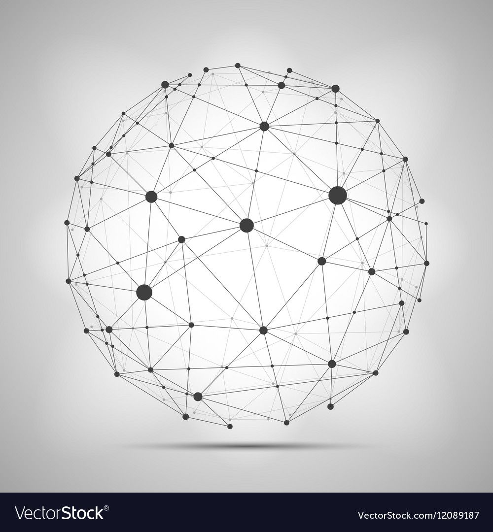 1000x1080 Geometric In Globe Vector