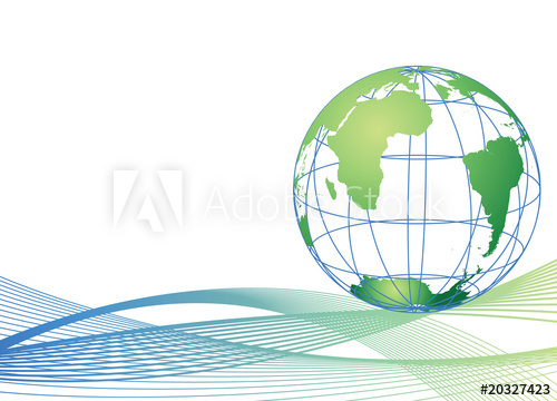 500x360 Wireframe Earth Background