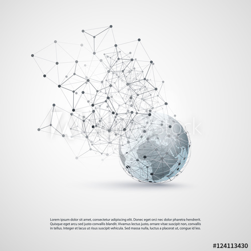 500x500 Abstract Cloud Computing And Global Network Connections Concept