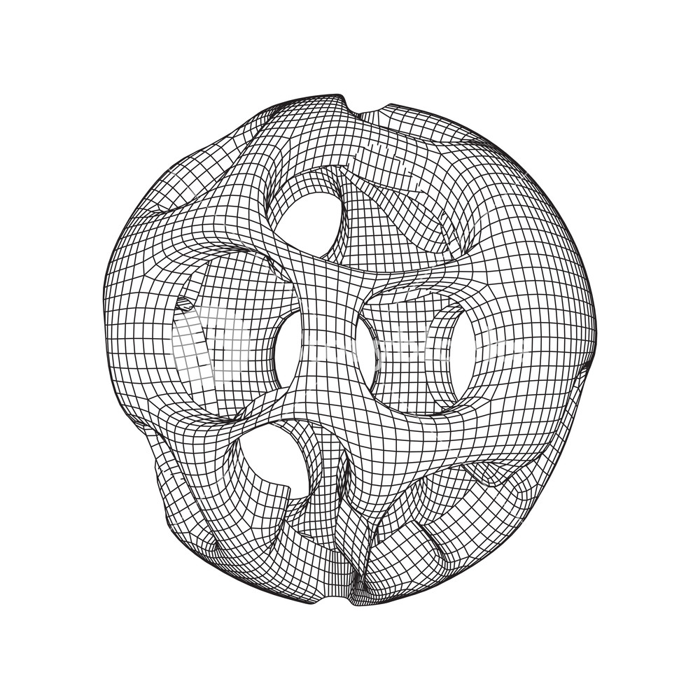 1000x1000 Abstract Vector Wireframe Sphere Globe With Holes Looks Like Small