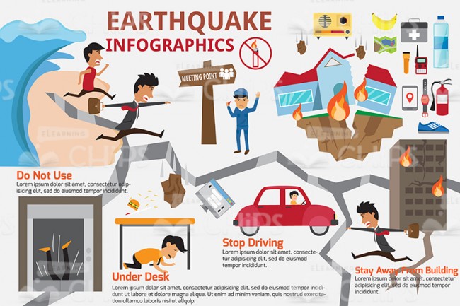 650x433 Earthquake Vector Infographics