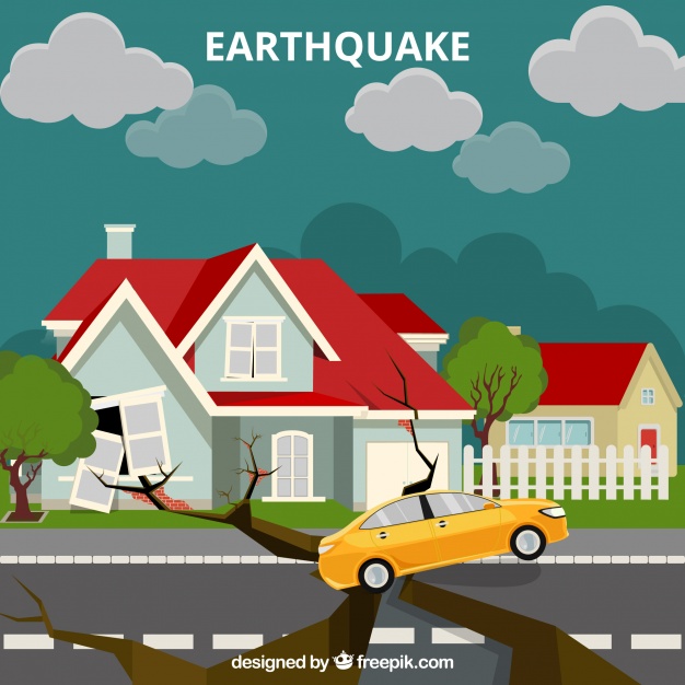 626x626 Earthquake Design Vector Free Download