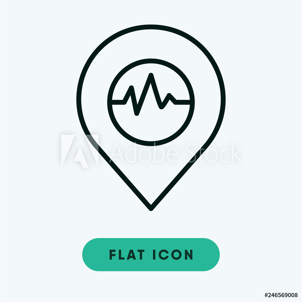 1000x1000 Fotografie, Obraz Earthquake Vector Icon Posters Cz