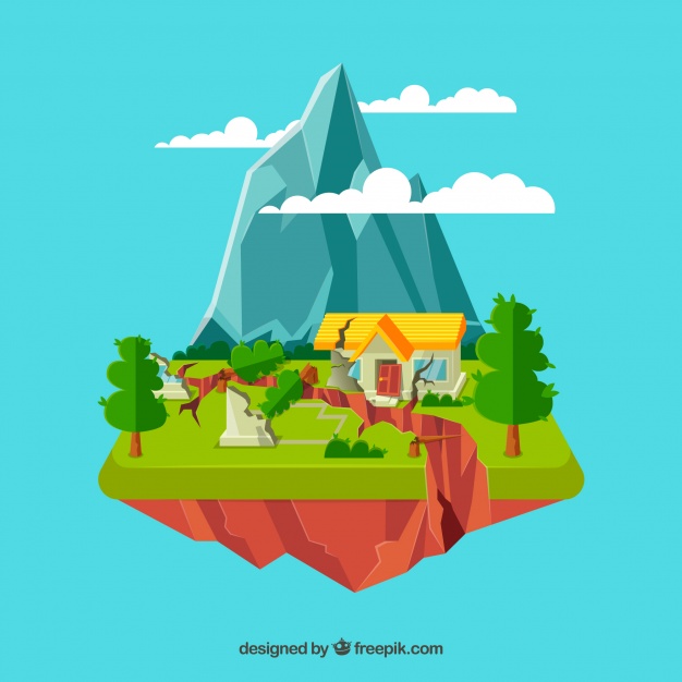 626x626 Isometric Earthquake Vector Free Download