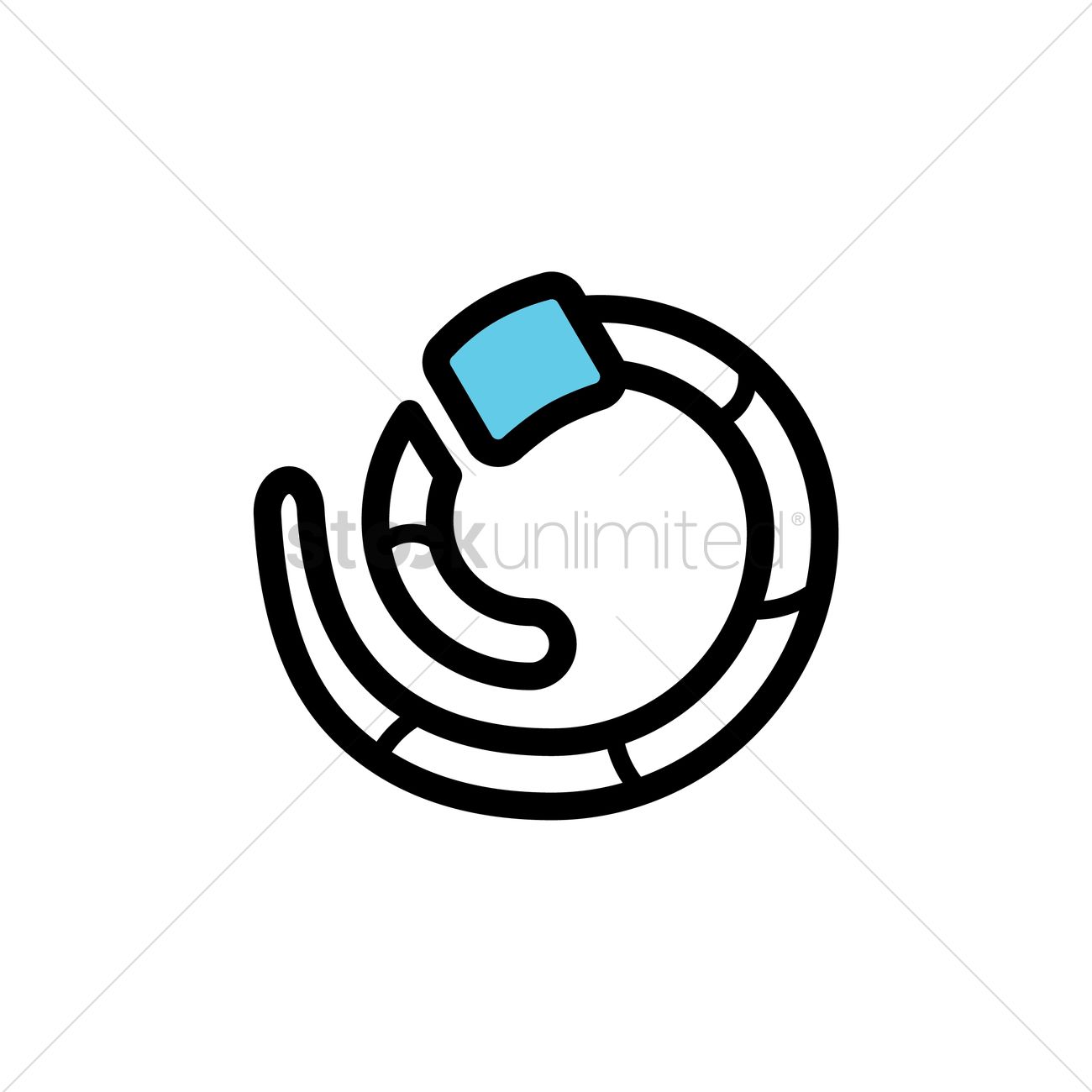 1300x1300 Earthworm Vector Image