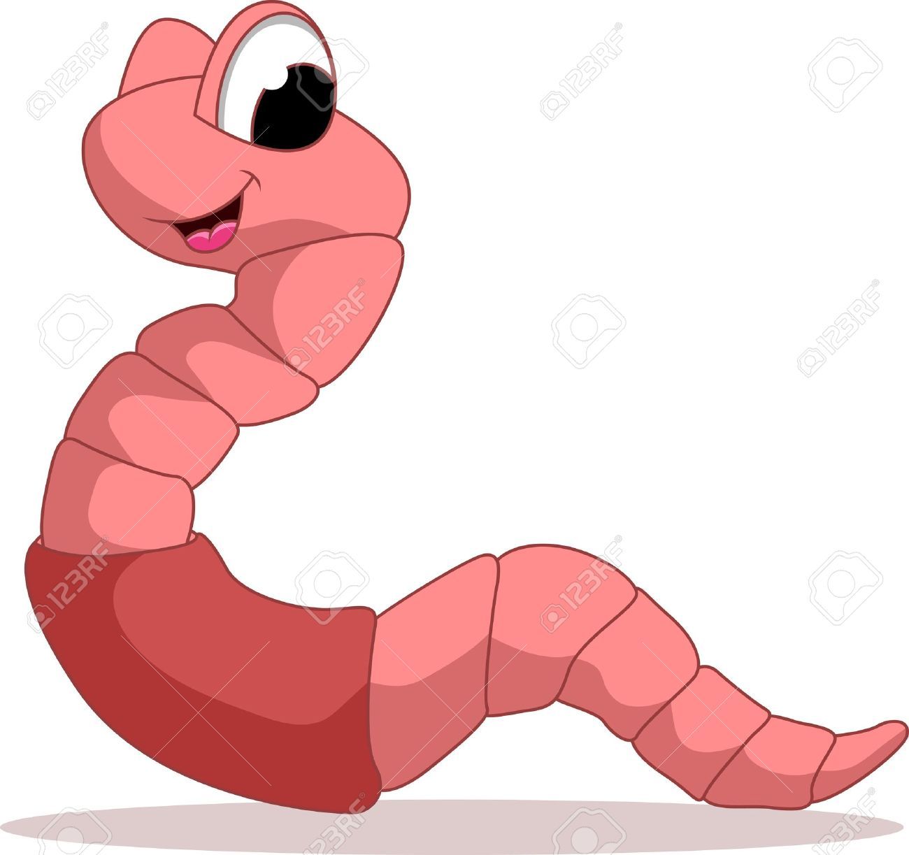 1300x1223 Earthworm Clipart Vector Illustration For Free Download And Use