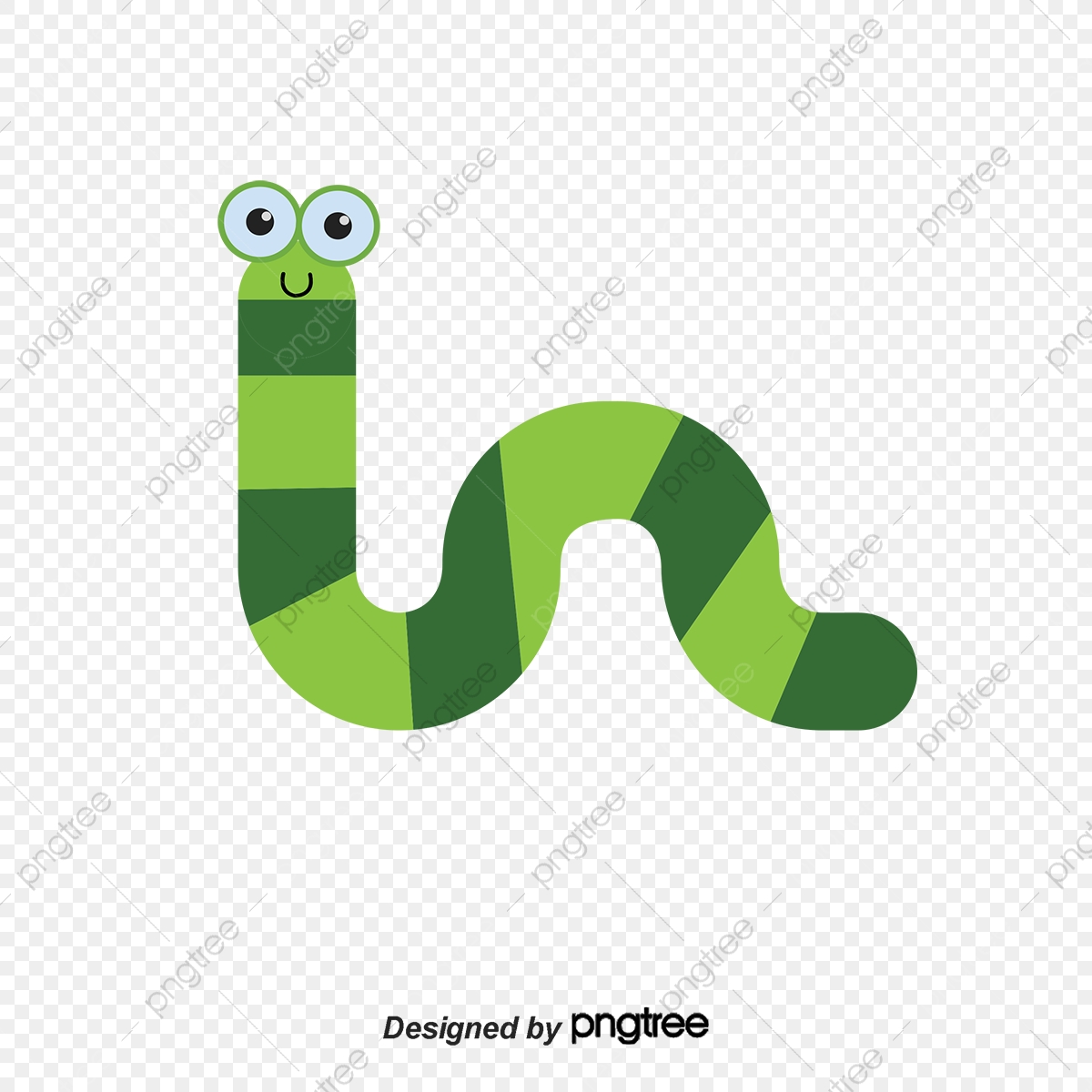 1200x1200 A Cute Little Earthworm, Vector Diagram, Cartoon Image, Orange Png