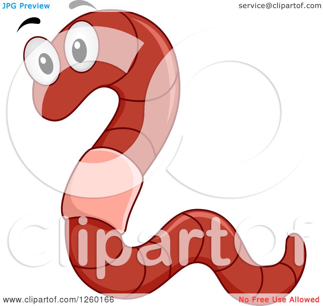 1080x1024 Clipart Of A Cute Earthworm