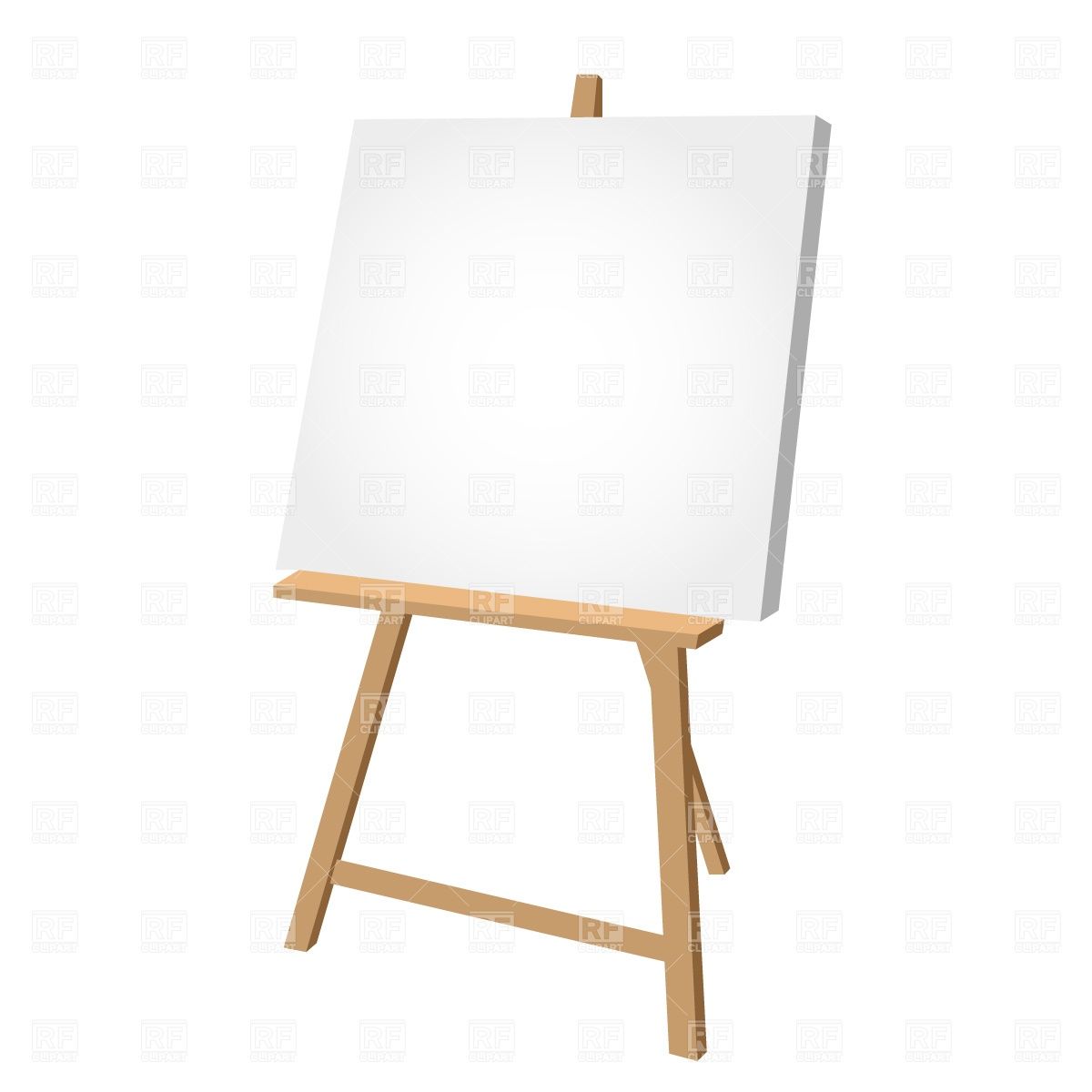 1200x1200 Clipart Catalog Objects Blank Easel Download Free Vector Clipart